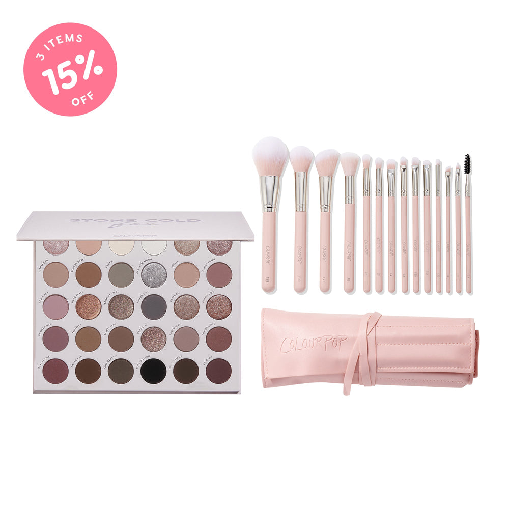 Megapalette and Brush Roll Bundle - ColourPop