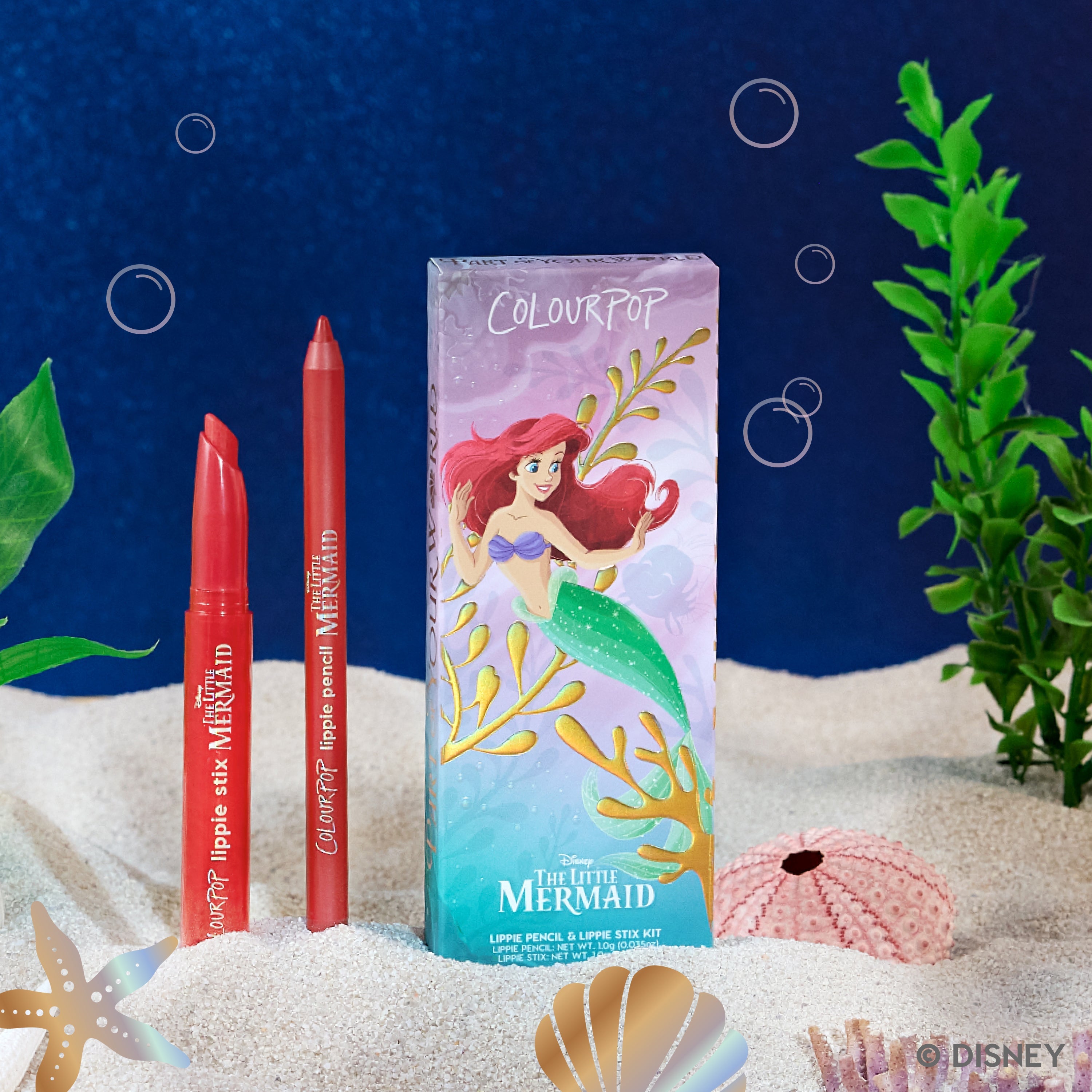 The Little Mermaid Lip Liner & Lipstick Set - ColourPop