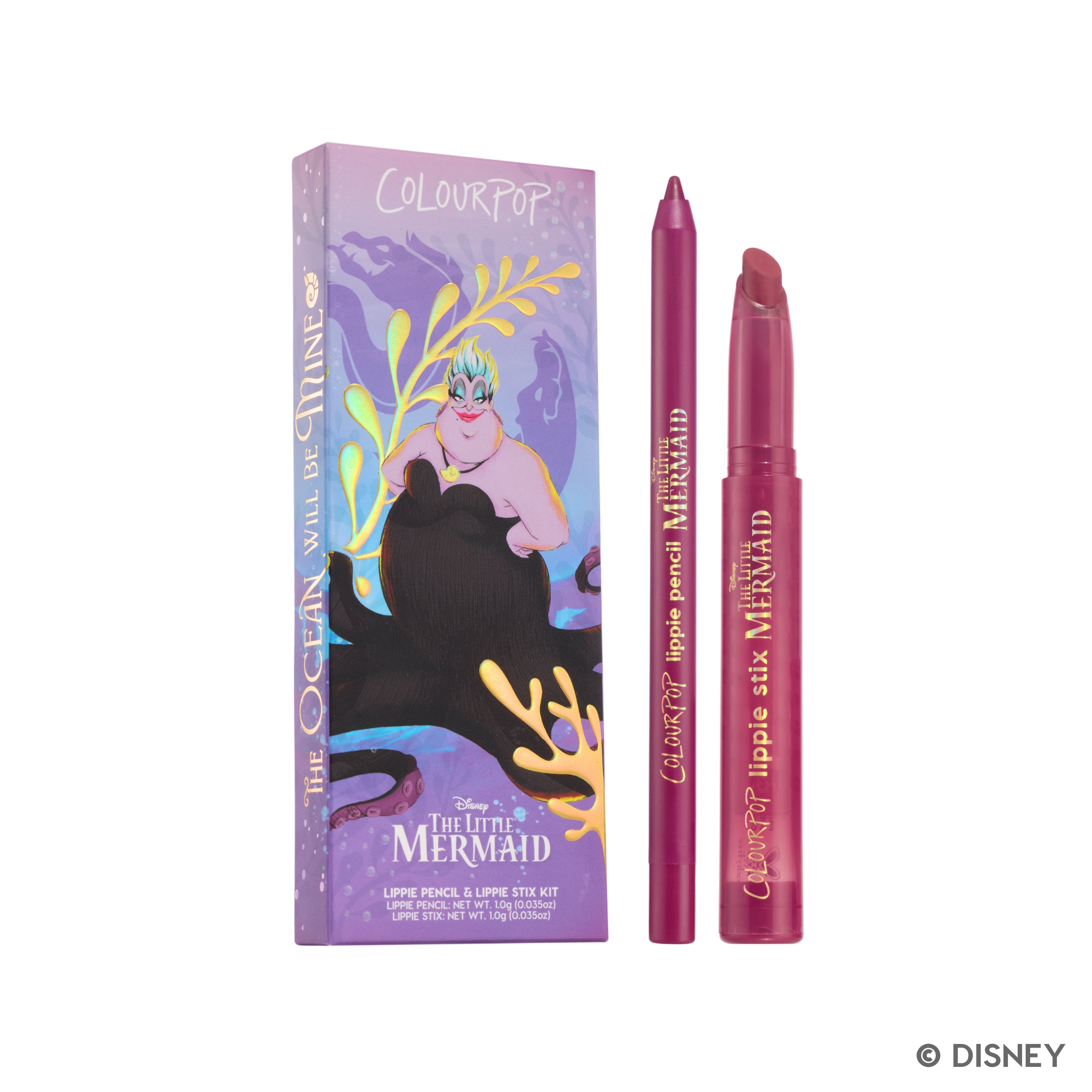 The Little Mermaid Lip Liner & Lipstick Set - ColourPop
