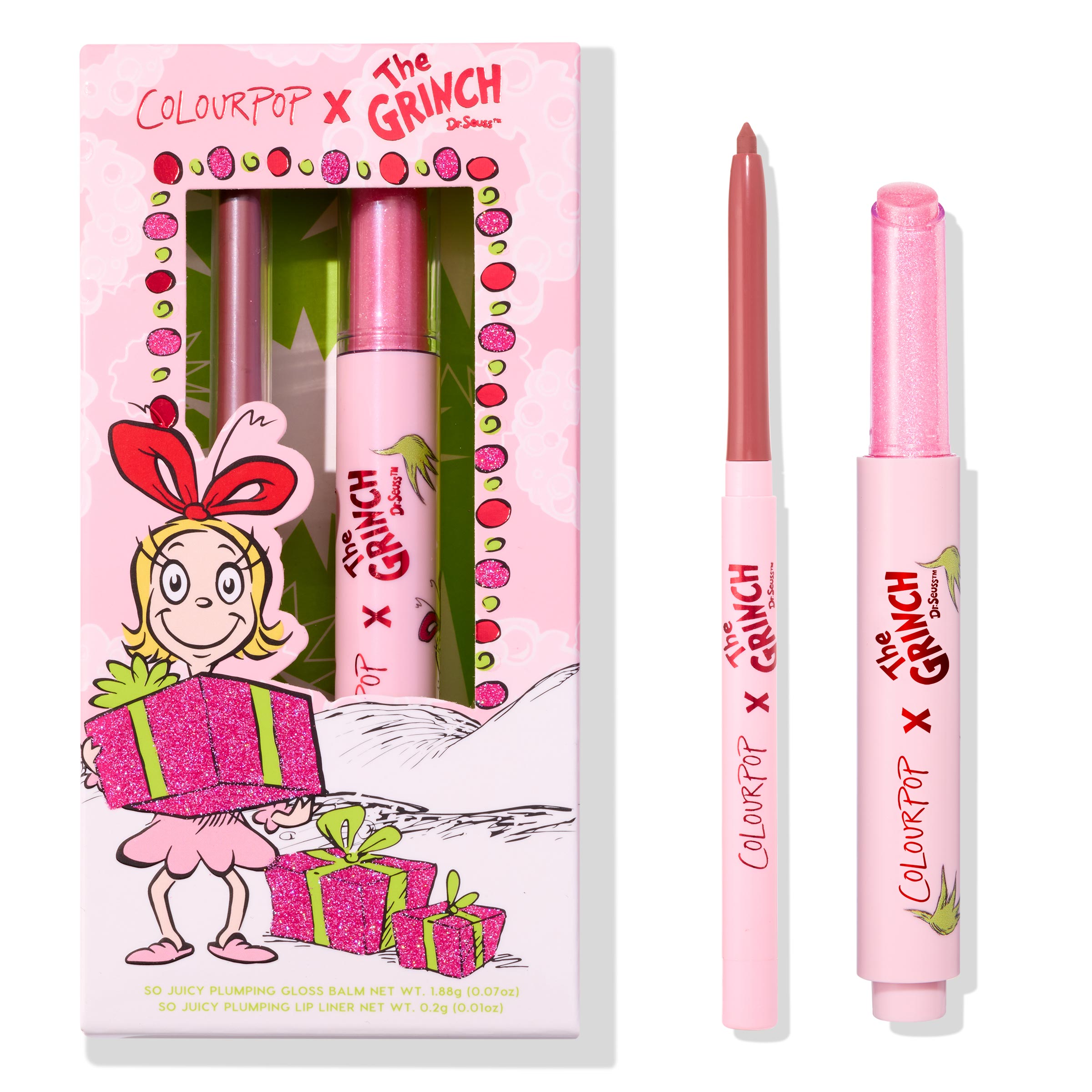 Grinch So Juicy Gloss and Liner Set - ColourPop
