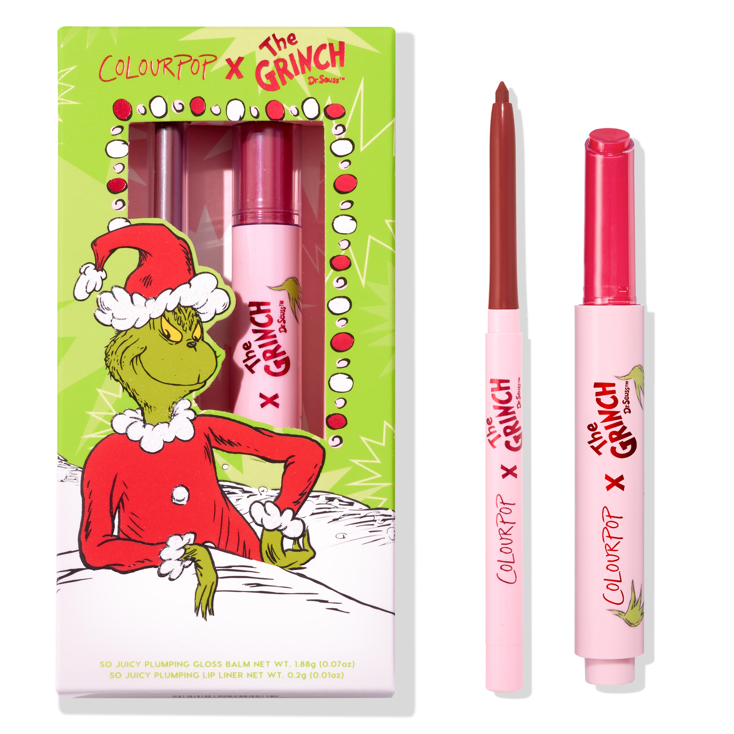 Grinch So Juicy Gloss and Liner Set - ColourPop